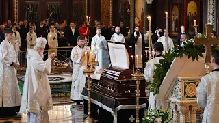 Отпевание В.В. Жириновского совершил Святейший Патриарх Кирилл .