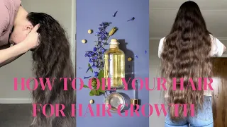 How to grow your hair fast; Hair oil with me! 🥳