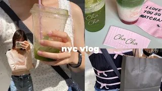 nyc vlog 🚕 lots of good food, back to school clothes shopping, and grwm