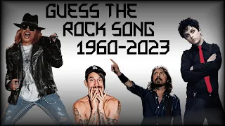 Guess the Rock Song FROM EACH YEAR (1960-2023) | QUIZ