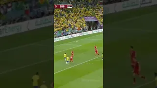 casemiro hits the post. Brasil vs Serbia. fifa22