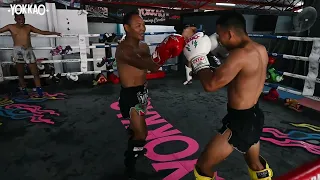 Muay Thai Training | The GOAT Saenchai Sparring New Recruit Tay YOKKAOSaenchaiGym |