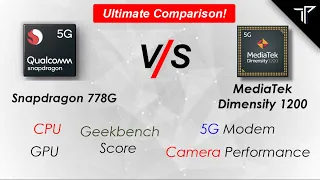 Snapdragon 778G vs MediaTek Dimensity 1200! In-depth MediaTek Dimensity 1200 vs Snapdragon 778G!