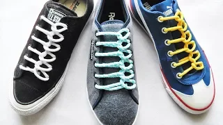 〔靴紐の結び方〕スプーンが並んでいるみたいな靴ひもの通し方　丸ひも編　how to tie shoelaces 〔生活に役立つ！〕