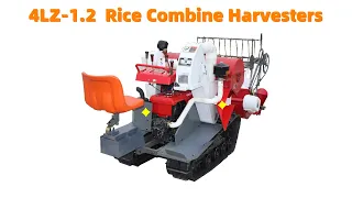 Factory Supply Mini Rice Combine Harvester 4LZ-1.2