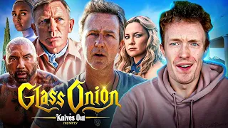 GLASS ONION: KNIVES OUT 2 Is So DUMB Its GREAT! FIRST Time Watching And Movie Reaction!