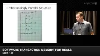 CppCon 2014: Lightning Talks - Brett Hall "Software Transaction Memory, For Reals"