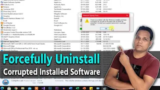 [Solved] There is a problem with this Windows installer package | Forcefully uninstall software