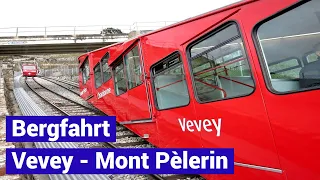 Standseilbahn 1800.01 Vevey - Mont Pelerin Bergfahrt - funiculaire funicular