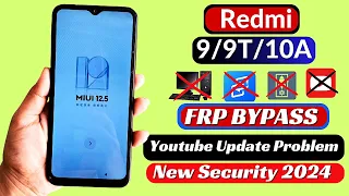 Redmi 9/9t/10a Frp Bypass 2024 | Redmi 10a Miui 12.5 Frp Bypass | Redmi 9 Google Account Bypass 2024