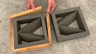 DIY - Ideas Cement Tips / Creating a handmade decorative ventilation brick mold from wood