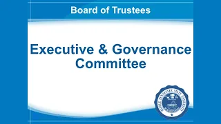 3-14-23 Executive and Governance Committee Meeting