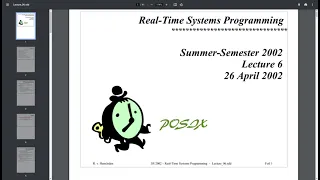 Системы реального времени (СРВ, RTS). Лекция. POSIX и Языки программирования