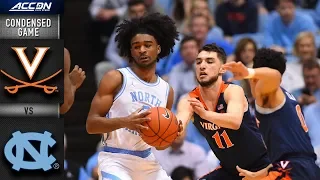 Virginia vs. North Carolina Condensed Game | 2018-19 ACC Basketball