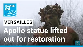 Apollo lifted out of Versailles' gardens for restoration • FRANCE 24 English