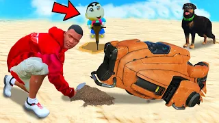 SHINCHAN Found SECRET BURIED SUPER BIKE in GTA 5