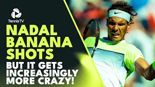 Rafael Nadal Banana Shots But They Get Increasingly More CRAZY 💪