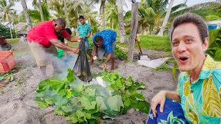 Fiji Hot Rock Oven!! 🏝 Unseen FIJIAN FOOD + Remote Pacific Island Life!