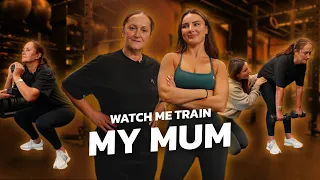 MY 54 YEAR OLD MUM TRIES STRENGTH TRAINING - THIS WAS TOUGH | KRISSY CELA