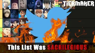 So I Reacted to Someone's Fate Zero/ Stay Night Character Tier List...