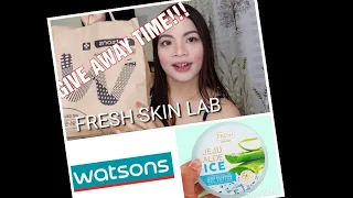 ONE BRAND WATSONS HAUL : FRESH SKINLAB | ANNE CLUTZ MADE ME BUY THESE! | GIVE AWAY!!!