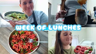 WEEK OF LUNCHES | 5 meals, ice coffee recipe and grocery haul🍜