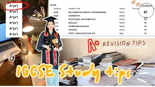 IGCSE study tips + revision tips 📚| How I got A*s for my IGCSE and how you can too!