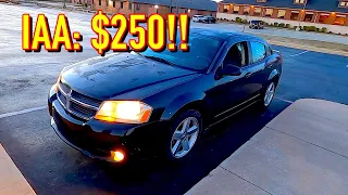 IAA $250 2008 Dodge Avenger Win!! Run and Drive? Issues!!