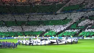 Celtic v Barcelona fan footage