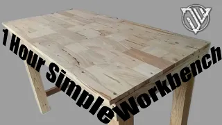 DIY 1 Hour Simple & Strong Workbench // Homemade Simple & Strong Workbench
