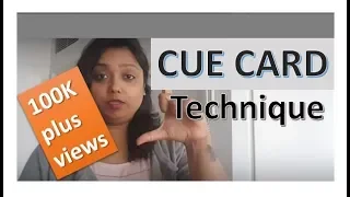 IELTS - CUE CARD - how to speak on a given topic - speech delivery