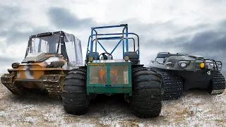 ATV Battle! ARGO Avenger 800 vs Dobrinya vs Taiga 4x4