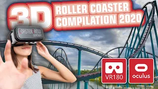 Top 15 VR Steel Roller Coasters VR180 3D Compilation 2020 | on-ride POV | Oculus or other VR Headset