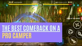 All Time Best Comeback On a Pro Camper - Shadow Fight Arena