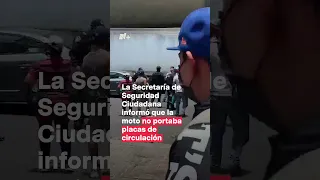 Motociclista fractura la nariz de un policía de la Ciudad de México - N+ #motociclista #cdmx