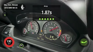 BMW M4 F82 (CS) 100-200Km/h Acceleration (Full Stock)