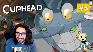 THE DELICIOUS LAST COURSE DLC! CUPHEAD - Blind Live Playthrough - Part 5