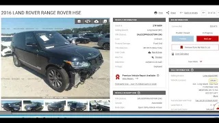 Range Rover HSE 2016 онлайн торги на аукционе США Best AC обзор авто