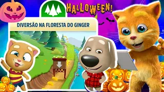 Talking Tom Gold Run Halloween new update 2021 Ginger's Home & Talking Ben Adventure vs Raccoon