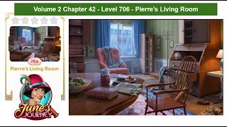 June's Journey - Vol 2 - Chapter 42 - Level 706 - Pierre's Living Room (Complete Gameplay, in order)