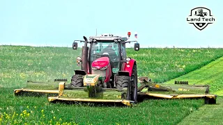 Зачем закрывать двери поликарбонатом? Massey Ferguson 7726S и косилка-бабочка KRONE-Заготовка кормов