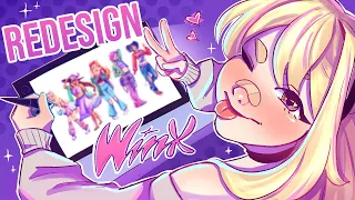 Redesigning the Winx Club Fairies S1✨ | Let's Re-write (SPEEDPAINT)