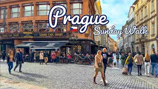 Prague, Czechia 🇨🇿 - Sunday Walk ☀️ - 4K-HDR Walking Tour (▶114min)