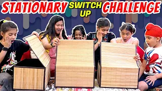 Stationary Switch Up - ft. @RamneekSingh1313 @HarpreetSDC 📚| Cute Sisters Challenges