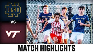 Notre Dame vs. Virginia Tech ACC Men's Soccer Highlights (2023)