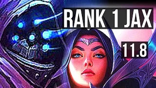 JAX vs IRELIA (TOP) | Rank 1 Jax, 6/0/8, 300+ games, Dominating, Rank 23 | NA Challenger | v11.8