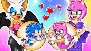 Sonic Fell in Love Little Mermaid - The Story of The Mermaid | Sonic the Hedgehog 2