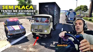 PASSEI SEM PLACA NA FRENTE DA PRF COM MEDO - Vida de caminhoneiro #132 - Euro Truck Simulator 2