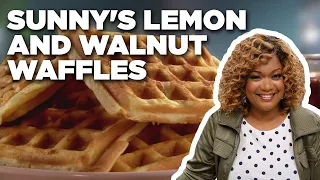 Sunny Anderson's Lemon and Walnut Waffles | Cooking for Real | Food Network