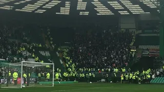 rangers fans KICK OFF after Celtic all but win the league
